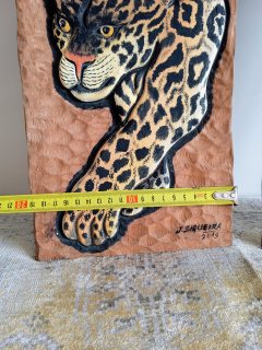 لوحتان فنيتان   من خشب السدر الأحمر للفنانة البرازيلية j siqueira 4