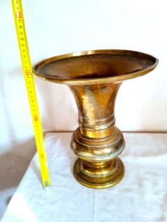 فاز انتيك من النحاس الاصفر الفاسي المغربي الحر للديكور  4