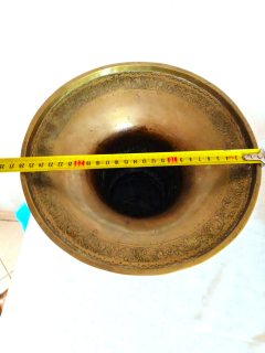 فاز انتيك من النحاس الاصفر الفاسي المغربي الحر للديكور  5