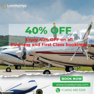 Fly in Style with 40% OFF Business & First Class Tickets