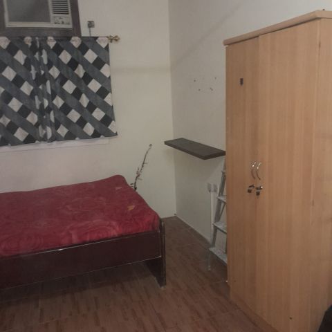 #For rent, a semi-furnished studio with electricity in Ras Rumman 2