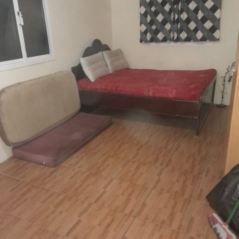 #For rent, a semi-furnished studio with electricity in Ras Rumman 6