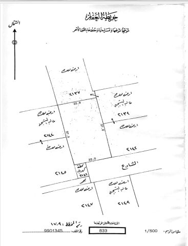 ???? للبيع أرض في صدد (خلف أسواق الحلي)