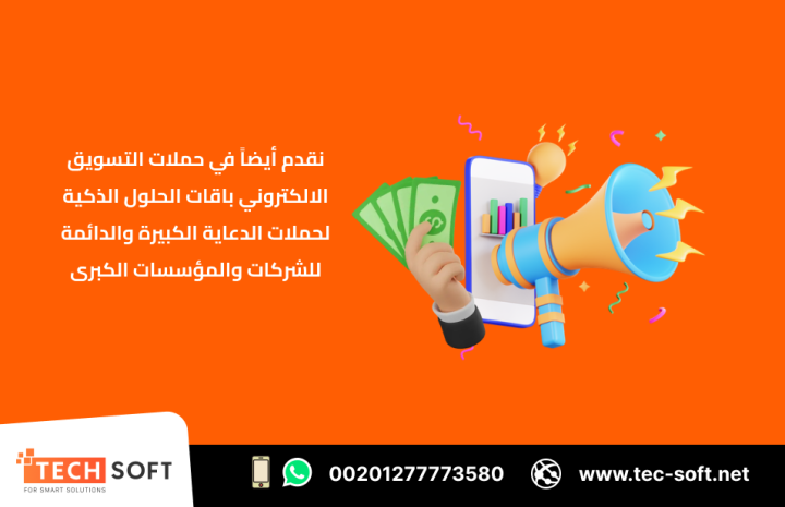 حملات التسويق الالكتروني – مع شركة تك سوفت للحلول الذكية  2