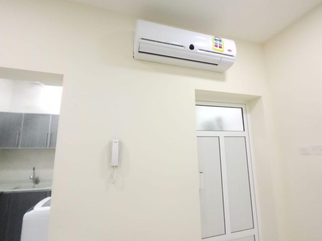 A fully furnished studio apartment with electricity is now availa