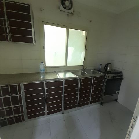 Semi furnished flat for rent at  Tubli near new walkaway   3