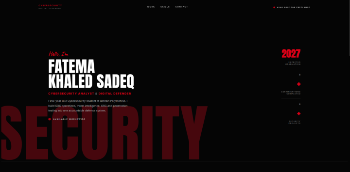 Custom Portfolio Website Design — تصميم بورتفوليو حسب ذوقك